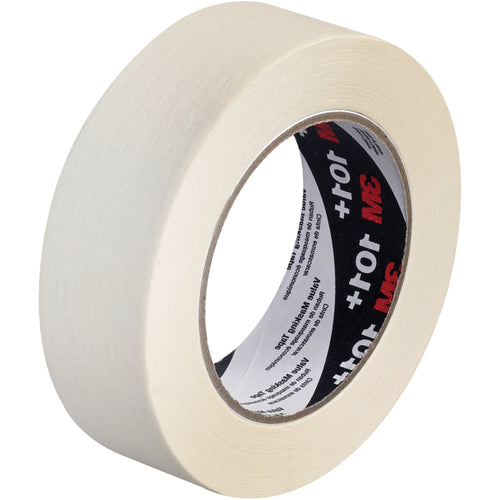 1.5 in x 60 yd 5.1 Mil Crepe 3M 101+ Value Masking Tape 24/Case T936101