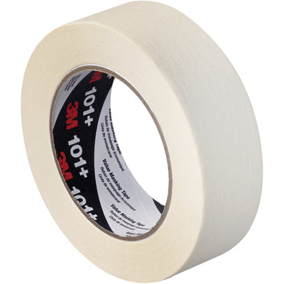 3M Value Masking Tape 101+ delivers reliable light-duty adhesion for marking, temporary holding, and case sealing on your packing line. Each roll measures 1.5" x 60 yards with 5.1 mil crepe paper backing and rubber-based adhesive. Buy by the case (24 rolls) and keep your line running without interruption.