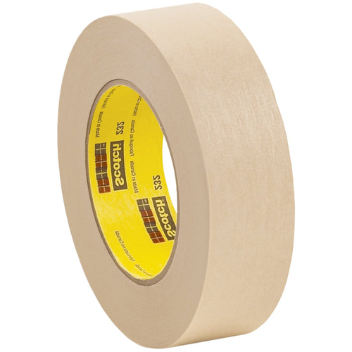 1.5 in x 60 yd 6.3 Mil Crepe 3M 232 Masking Tape 24/Case T936232