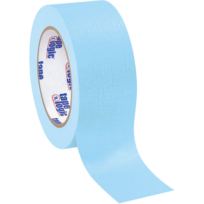 Tape Logic light blue masking tape in a convenient 12-pack case–60 yards per roll, 2-inch width, 4.9 mil crepe paper construction. Ideal for labeling, coding, and medium-temperature industrial applications. Dispenser-compatible and core-friendly for seamless packing line integration.