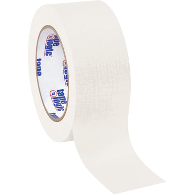 Reliable white masking tape for fast labeling and coding on your production line. Each roll is 2" x 60 yards with 4.9 mil crepe paper construction, designed for medium-temperature industrial applications. Buy by the case (24 rolls) and keep your line moving without adhesion failures.