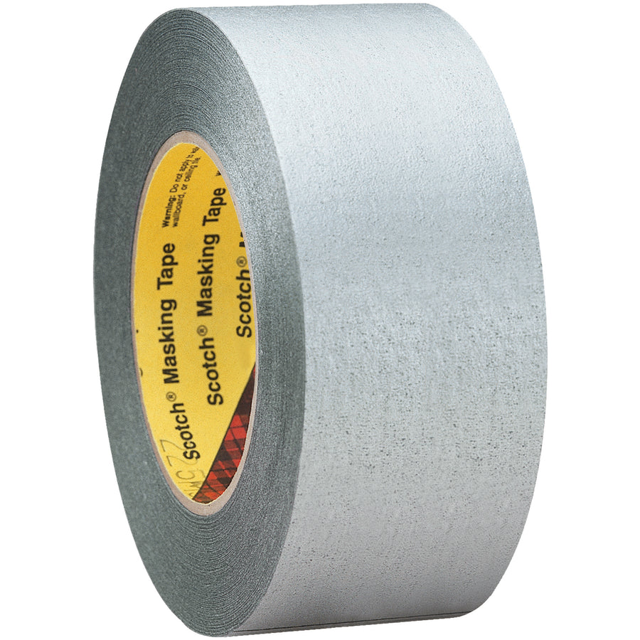 3M 225 masking tape delivers UV and weather resistance for outdoor, marine, and industrial paint applications. Silver crepe paper backing with rubber adhesive resists lifting, curling, and bleed-through for 30 days of clean removal. Order by the case (24 rolls) for your masking operations.