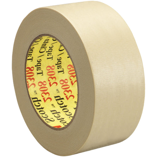 2 in x 60 yd 5.5 Mil 3M 2308 Heavy-Duty Masking Tape 24/Case T9372308