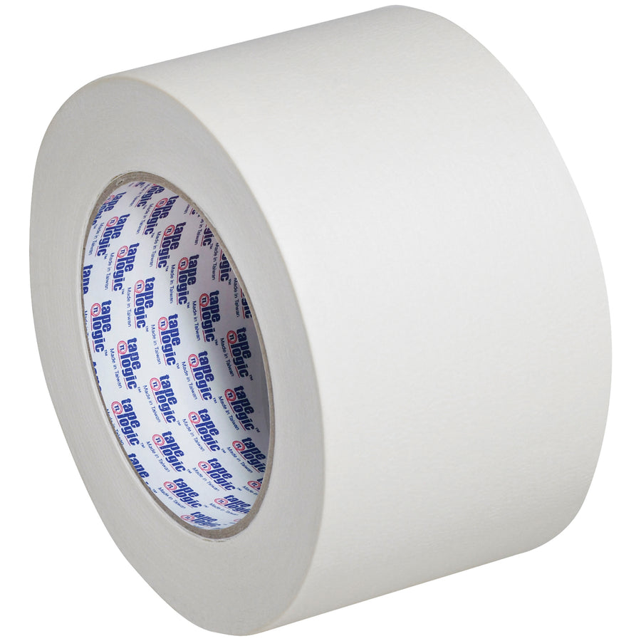 Tape Logic 2200 masking tape delivers reliable adhesion for light masking, splicing, bundling, and case sealing on your packing line. This 12-pack case includes 3" x 60 yds rolls in 4.9 mil paper construction, ready for standard dispensers. Stock this essential crepe paper tape for consistent, everyday production performance.