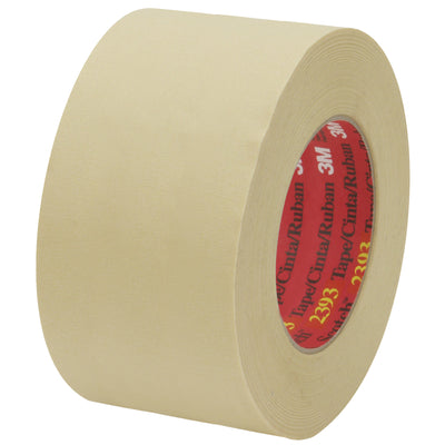 3M 2393 masking tape delivers instant adhesion with zero lifting or curling on your packing line. Each case includes six 3" x 60 yd. rolls of crepe paper with rubber adhesive–heat-resistant to 325°F for 30 minutes and removable hot or cold. Trusted by paint and coating operations in transportation and industrial applications.