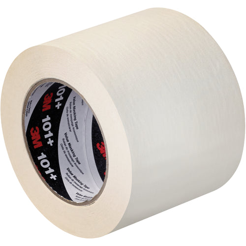 3M Value Masking Tape 101+ delivers reliable adhesion for light-duty case sealing, marking, and temporary holding on your packing line. Each roll measures 4