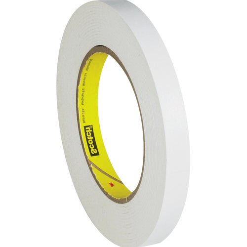 1/2 in x 60 yd 6.7 Mil White Flatback Tape 12/Case T943256W12PK
