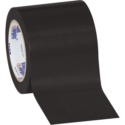 Heavy-duty black vinyl safety tape engineered for packing lines and warehouse boundaries. This 6.0 mil solid vinyl tape resists oil, grease, moisture, and scuffs‚keeping your case sealing crisp and your floor markings visible. Ships as a case of 12 rolls (4" x 36 yds each).