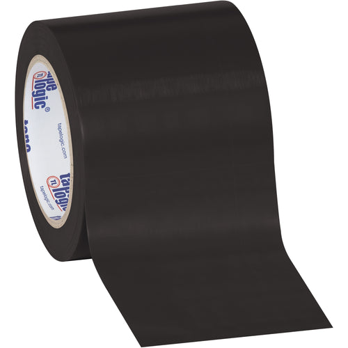 Heavy-duty black vinyl safety tape engineered for packing lines and warehouse boundaries. This 6.0 mil solid vinyl tape resists oil, grease, moisture, and scuffs‚keeping your case sealing crisp and your floor markings visible. Ships as a case of 12 rolls (4