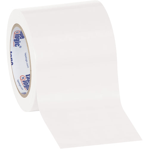 Industrial-grade white vinyl safety tape designed for packing lines and case sealing. 6.0 mil thickness resists oil, grease, moisture, and solvents for reliable adhesion on every roll. Order a case of 12 rolls‚36 yards per roll‚and streamline your sealing operations today.