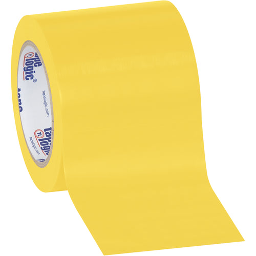 Industrial-grade yellow solid vinyl safety tape engineered for packing lines and hazard marking. 6.0 mil thickness resists oil, grease, moisture, and solvents‚won't tear or scuff under high-speed dispensing. Buy by the case (12 rolls) and lock in consistent caution/physical hazard labeling across your operation.