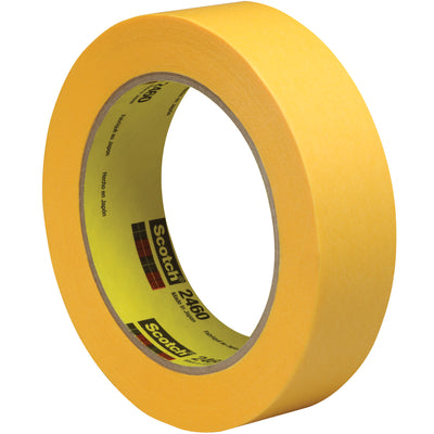 3M 2460 flatback tape produces razor-sharp paint lines with zero adhesive residue on your packing and sealing lines. This 1" x 60 yds gold paper tape with 3.3 mil acrylic adhesive resists moisture, solvents, and temperatures to 300¬∞F‚essential for demanding carton sealing and case closure operations. Sold as a case of 36 rolls for uninterrupted production.