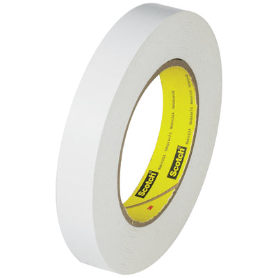 3M 256 white flatback tape delivers reliable adhesion on paper, film, and fabric surfaces with effortless removal–ideal for high-speed packing lines. Each case includes 12 rolls of 2" x 60 yard tape with 6.7 mil white paper backing and rubber adhesive. Temperature-resistant up to 200°F for 1 hour and fully printable with standard inks for box identification.