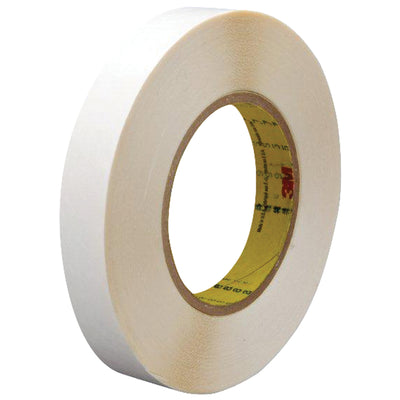 High-tack 3M™ 9579 double sided film tape delivers strong shear holding power with clean, hand-tearable removal from metals, plastics, and glass. This repositionable double-sided tape features a 9.0 mil polyethylene construction and 3" core size, ideal for packing line sealing and bonding applications. Buy by the case: 72 rolls of 1/2" x 36 yds.