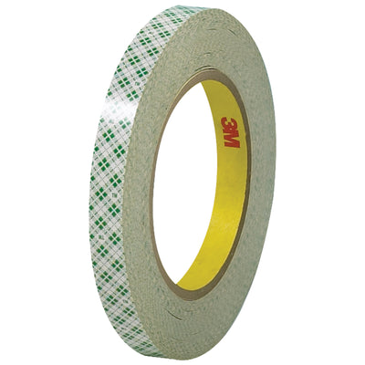 3M 410M double coated masking tape delivers superior adhesion for high-speed packing lines and case sealing operations. This 1/2" x 36 yard roll features crepe paper construction with natural rubber adhesive, ideal for splicing films, mounting plates, and bonding rubber, metal, glass, and plastic substrates. Bulk case of 72 rolls ensures consistent performance across your entire operation.