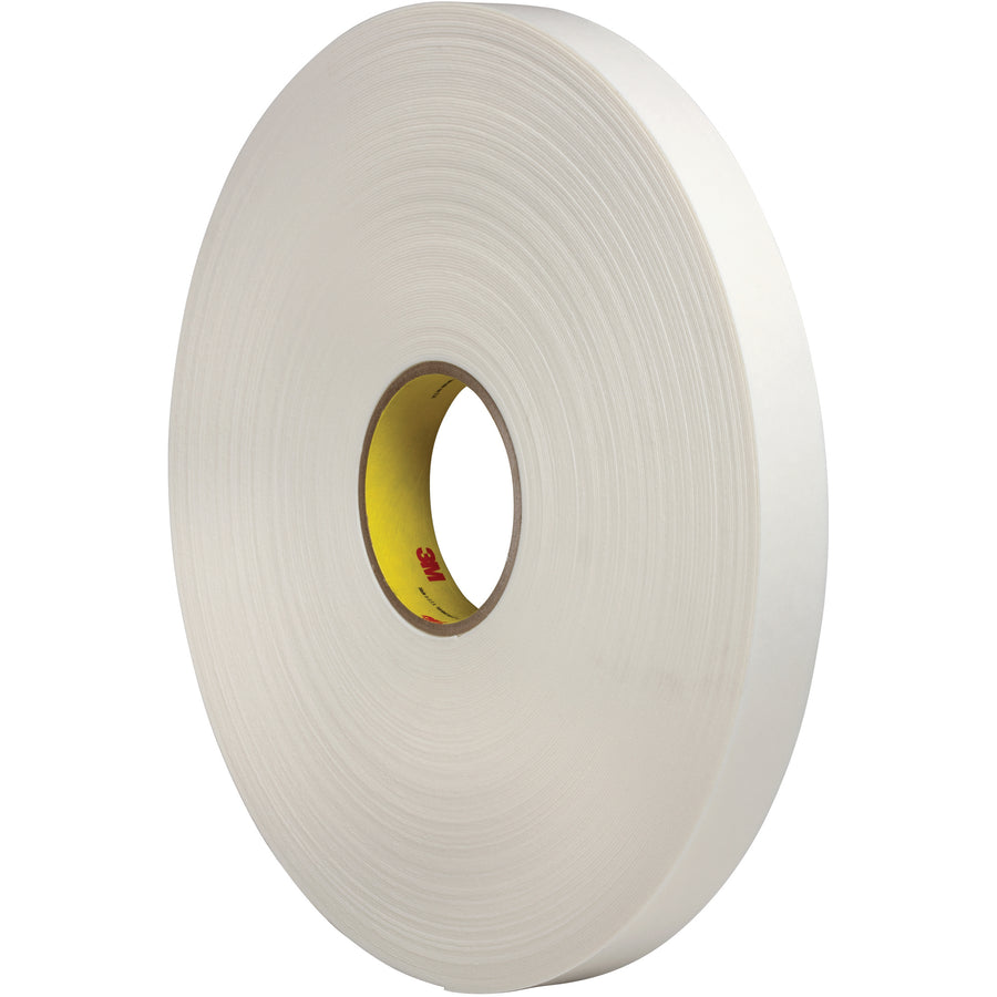 Precision shippers trust 3M 4462 double sided foam tape to cushion fragile items and seal irregular surfaces. This 1" x 5 yard roll features 1/32" closed cell polyethylene foam with aggressive rubber adhesive‚ideal for protecting sensitive goods during transit while resisting impact and vibrations.