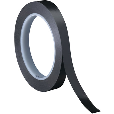 3M 471 black vinyl tape delivers instant rubber adhesive bond on contact‚no dripping or cleanup delays your line. 5.2 mil thickness resists abrasion, moisture, and chemicals. Perfect for color coding, sealing, and splicing on case sealers and packing equipment. Case of 3 rolls (1/4" x 36 yds each).