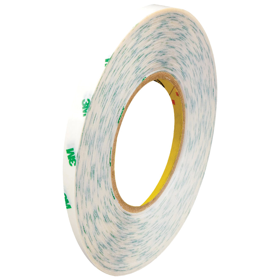 Packrift's 3M 9085 adhesive transfer tape hand rolls deliver ultra-high temperature performance for demanding packing line applications. This 5.0 mil, double-coated pressure-sensitive tape resists heat and solvents in hot equipment labeling and case sealing. Order the 6-pack case (1/4" x 60 yds. each roll) for reliable, consistent adhesion across your production line.
