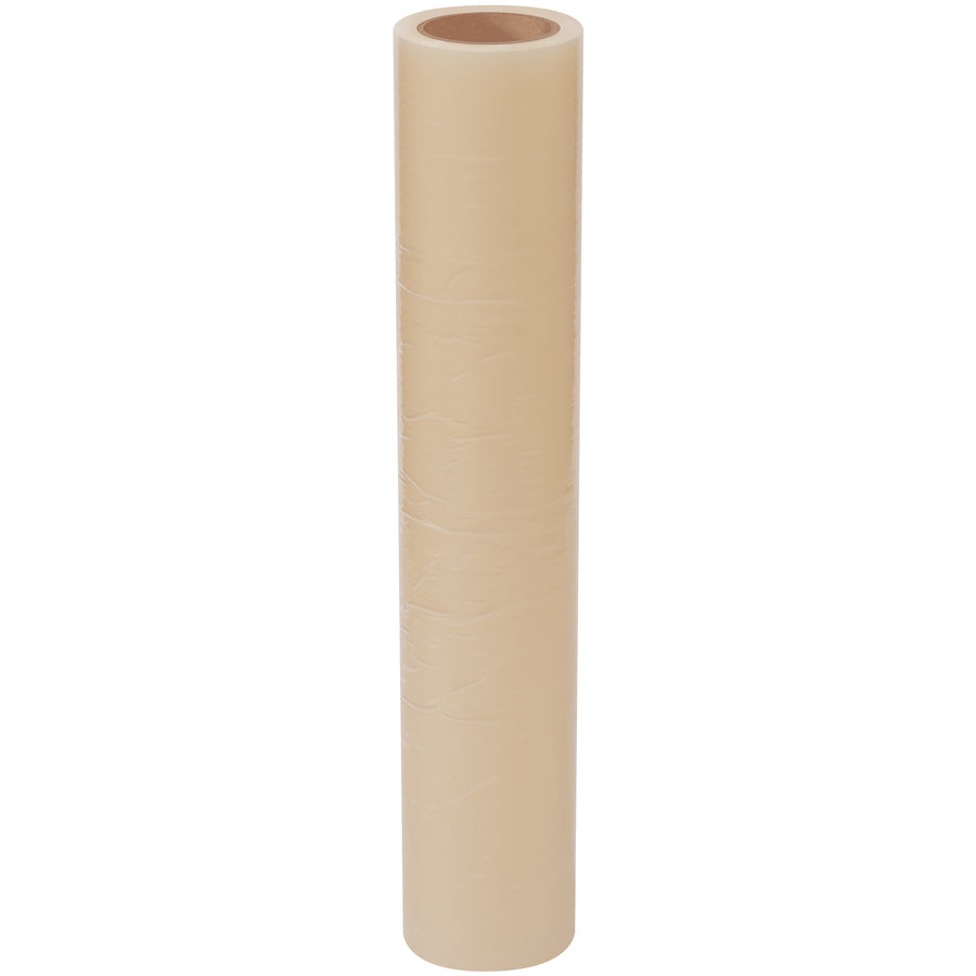 Protect carpet during moves and construction with this 24" x 200' clear carpet protection tape. 3 mil polyolefin film with water-based acrylic adhesive lies flat and creates a secure bond without residue, tearing, or slivering. Ideal for packing lines managing case sealing and floor protection applications.