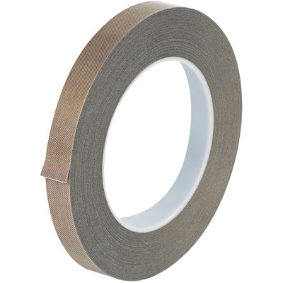 Protect your heat sealing equipment with this 1/2" x 36 yds PTFE glass cloth tape featuring a non-stick surface that prevents material adhesion and cuts cleanup time. The 3 mil thickness delivers durable, general-purpose protection for hot wire contacts on sealing machines and pressing equipment. One case includes one roll, ready to install on your packing line.
