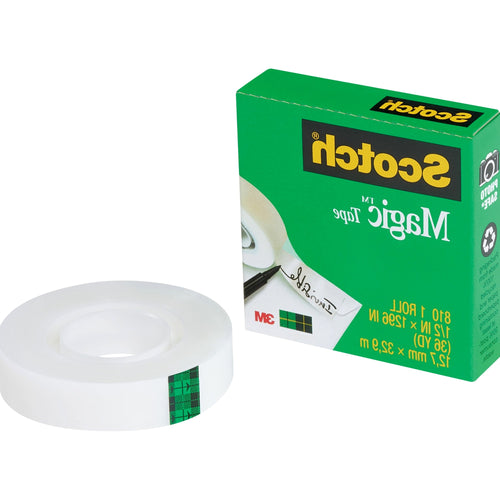 3/4 in x 36 yd Scotch Magic™ 810 Tape 12/Case T9641810