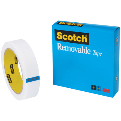 Scotch Magic Tape 811 removable transparent tape delivers clean repositioning without residue–ideal for case sealing, labeling, and temporary packaging holds. Each case includes 12 rolls of 3/4" x 36 yds, 2.0 mil construction that resists yellowing and splits. Cuts smoothly on standard dispensers and won't show on copies or printed surfaces.