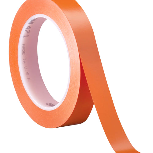 3/4 in x 36 yd 5.2 Mil Orange 471 Vinyl Tape 3/Case T9644713PKO