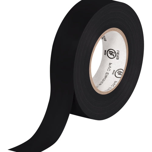 3/4 in x 20 yd 7.0 Mil Black Vinyl Electrical Tape 10/Case T96461810PK