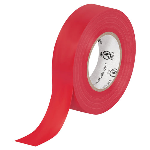 3/4 in x 20 yd 7 Mil Red Vinyl Electrical Tape 200/Case T964618R