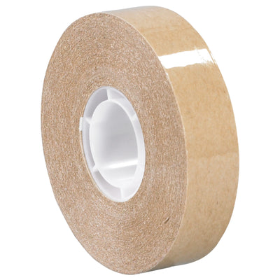Industrial-grade 3M 987 adhesive transfer tape delivers instant finger-touch adhesion for high-speed packing lines. This 1.7 mil acrylic pressure-sensitive tape combines aggressive initial stick with superior shear holding power–essential for sealing cases with films, foils, and foam composites. Case of 6 rolls (3/4" x 36 yds each) on standard 1" cores fits all ATG dispensers.