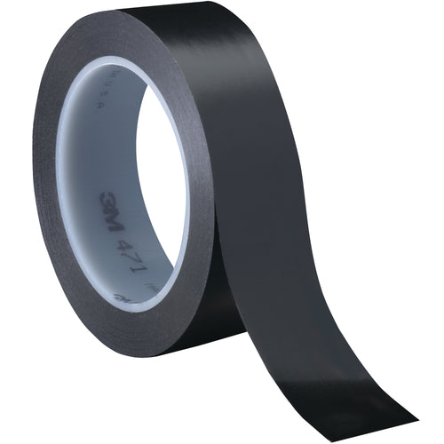 Industrial-grade 3M Vinyl Tape 471 delivers premium 5.2 mil durability for high-speed packing lines and case sealing. Each roll measures 1