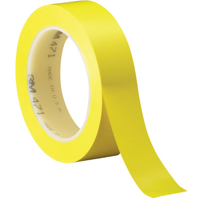 Professional-grade 3M 471 vinyl safety tape delivers instant adhesion on contact for efficient case sealing without downtime. This 5.2 mil yellow tape resists chemicals, moisture, and abrasion while providing permanent high-visibility color coding. Buy by the case of 36 rolls‚trusted by packing supervisors.