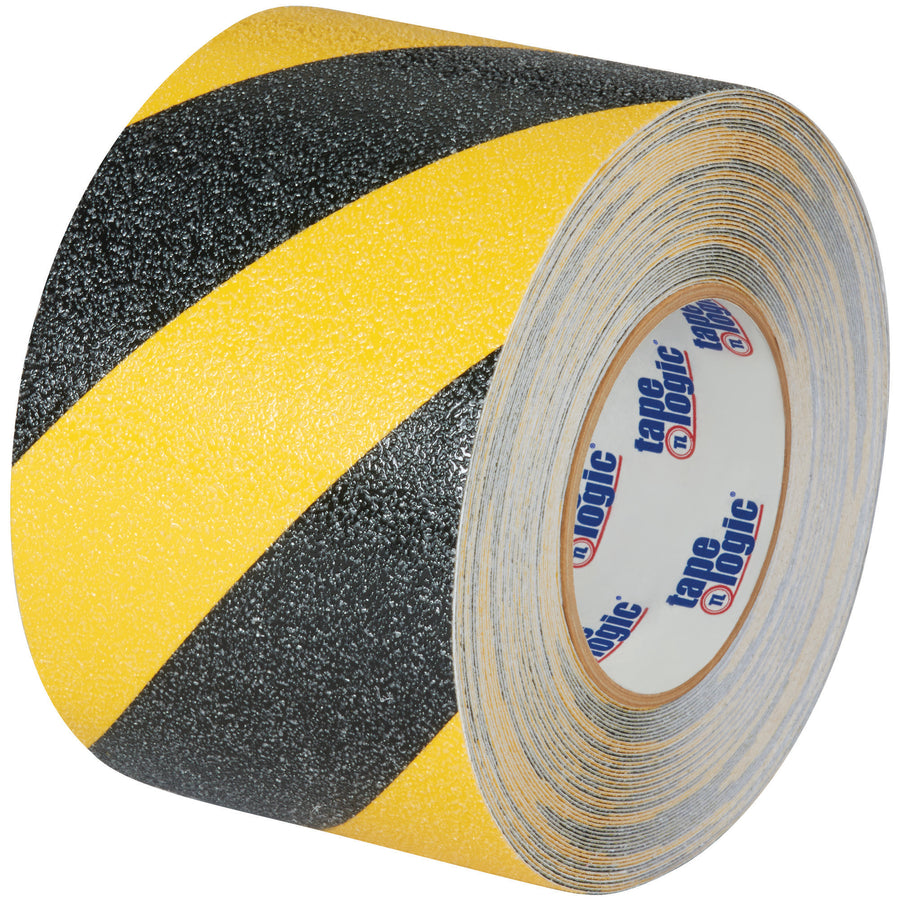 Prevent workplace slips and accidents with Tape Logic 1" x 60' heavy-duty anti-slip tape featuring 60 grit extra coarse sandpaper and extra strength adhesive. Engineered for slippery industrial environments with fluid exposure, this slip-resistant floor tape bonds securely to sealed concrete, painted metals, and wood surfaces. Temperature rated -20¬∞F to 150¬∞F.