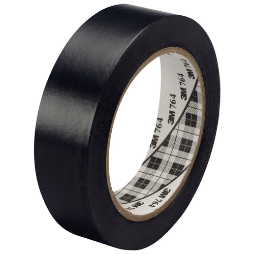 3M General Purpose Vinyl Tape 764 delivers fast, reliable sealing for high-speed packing lines. The 5.0 mil black vinyl backing resists abrasion, moisture, and chemicals while the rubber adhesive bonds instantly on contact‚no dripping or cleanup required. Sold as a case of 36 rolls (1