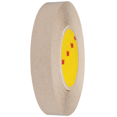 3M 9627 adhesive transfer tape delivers high bond strength to low surface energy plastics, polypropylene, and powder coated paints–critical for packing line supervisors bonding die-cut parts and gaskets. Each case includes 36 hand rolls (1" x 60 yds, 5.0 mil) with quick-stick properties for both HSE and LSE substrates.