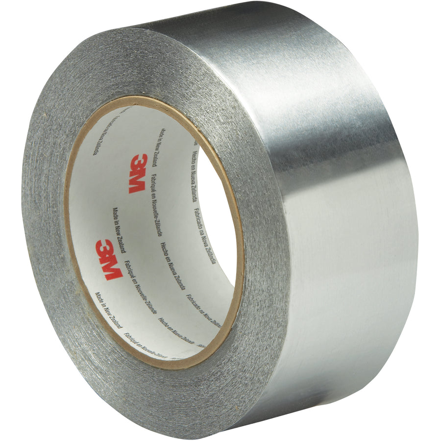 3M 425 aluminum foil tape delivers thermal conductivity and superior air/water sealing for high-performance packing line operations. The 4.6 mil aluminum backing with acrylic adhesive bonds instantly to cartons, cores, and dispenser equipment without repositioning. Flame-resistant, UV-stable, and UL-certified for safety-critical applications.