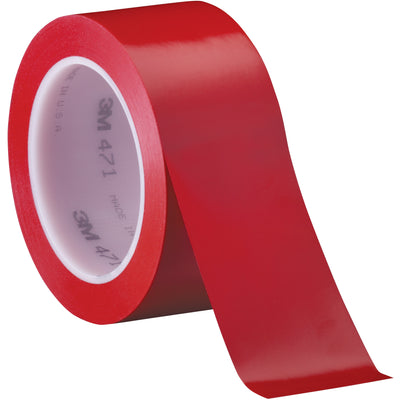3M 471 red vinyl tape delivers instant adhesion on contact for fast case sealing and color coding with zero downtime. 5.2 mil thickness resists abrasion, moisture, and chemicals. Case of 24 rolls (2" x 36 yds each) ready to load into your dispenser.