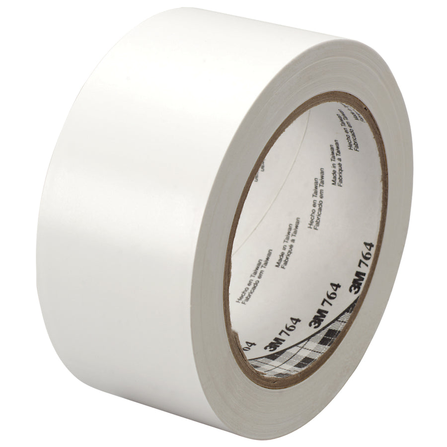High-performance 3M 764 general purpose vinyl tape in 2" x 36 yds rolls delivers immediate adhesion on contact for fastest case sealing without dripping or cleanup. Five-mil durable vinyl backing resists abrasion, moisture, solvents, and chemicals–keeping your seals intact through storage and transport. Case of 24 rolls minimizes line downtime and maximizes production efficiency.