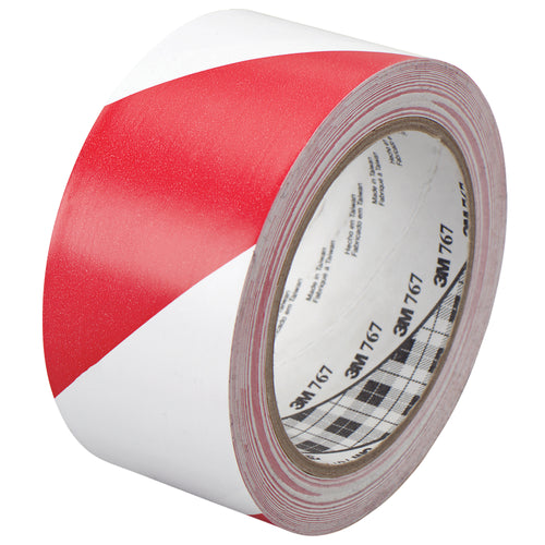 Mark safety zones and emergency escape routes instantly with 3M's proven 767 safety stripe vinyl tape. This 2