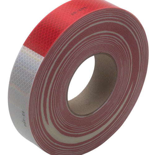 2 in x 150 ft 22 Mil Red/White 3M 983 Reflective Tape T967983R