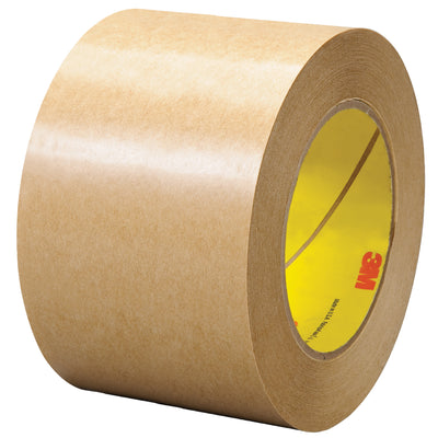 3M 465 aggressive acrylic transfer tape bonds instantly with excellent initial adhesion and holding power. This 3" x 60 yard hand roll features a densified kraft paper liner and 2.0 mil clear acrylic adhesive ideal for permanent mounting, assembly, and sealing applications. Compatible with standard 3" core dispensers.
