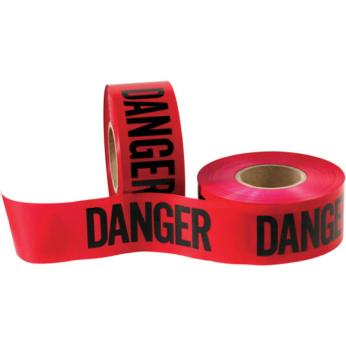High-visibility barricade tape with 2