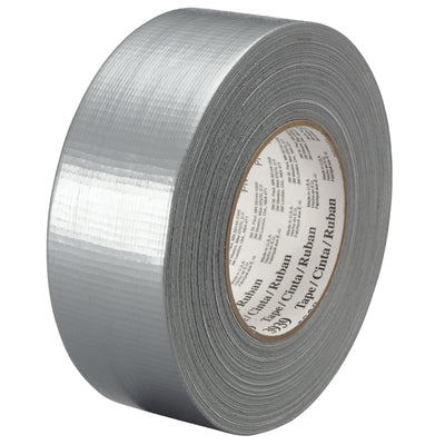 High-grip 3M 3939 duct tape in silver with 9 mil thickness delivers instant adhesion on contact for reliable case sealing and carton containment. Each case includes 36 rolls of 1" x 60 yard silver tape featuring waterproof backing, tack-free edges, and writable surface. Natural rubber adhesive bonds fast to corrugated, plastic, and metal surfaces without curling or edge lift.