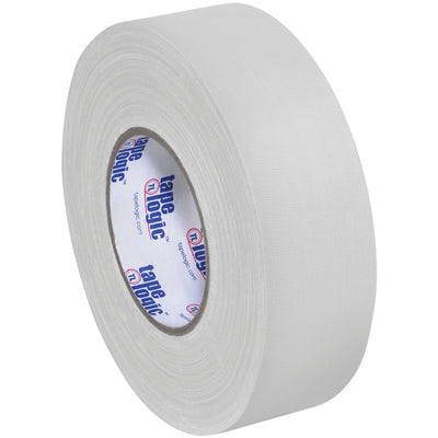 Industrial-grade 11 mil white gaffers tape designed to secure wires, cables, and cartons without leaving residue on your packing line. Each case includes 24 rolls of 2" x 60 yds, delivering 36 lb tensile strength for reliable case sealing and holding power on carpet, wood, concrete, and cardboard surfaces.