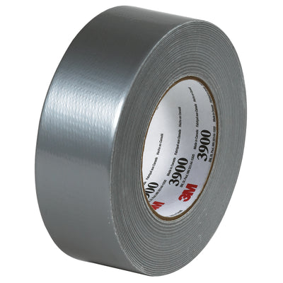 Heavy-duty 3M 3900 silver duct tape delivers superior moisture resistance and easy-tear performance for packing line supervisors. 7.7 mil polyethylene backing with tack-free edges conforms to irregular surfaces and seals reliably in humid conditions. Case of 24 rolls (2" x 60 yd each) ready to load into your dispensers.