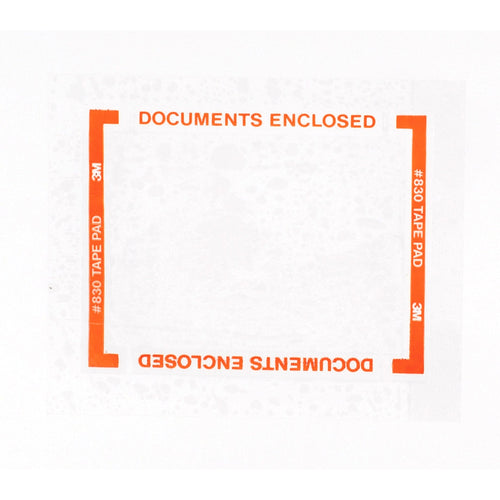 6 in 2.5 Mil Clear 5x 3M 830 Pouch Tape Pads 40/Case T995830