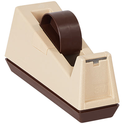 The 3M C25 is a weighted, stable table top tape dispenser engineered for high-volume packing operations. Accommodates 3" core tape and enables fast, one-handed dispensing to keep your crew productive. Heavy-duty plastic construction built for continuous daily use on busy production lines.