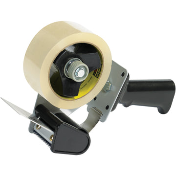 The 3M HB903 Tartan 2" pistol grip dispenser delivers fast, one-handed carton sealing with minimal operator fatigue. Engineered with a durable metal/plastic construction and adjustable break mechanism for consistent tape tension. Economical solution for high-volume shipping and packaging operations–sold individually.