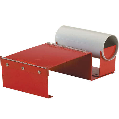 Heavy-duty metal construction dispenser designed for standard-size label protection tape and pouch tape rolls. The 6-inch metal dispenser streamlines your shipping operations and ensures consistent, compliant tape application. Sold as 1 each.