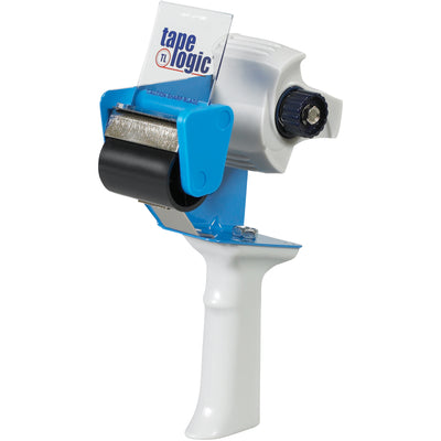 Speed up case sealing with this heavy-duty 2" pistol grip tape dispenser designed for high-volume packing lines. Features adjustable brake technology and durable metal/plastic construction for smooth, consistent tape application. Quick side-loading design minimizes downtime–sold as 1 each.